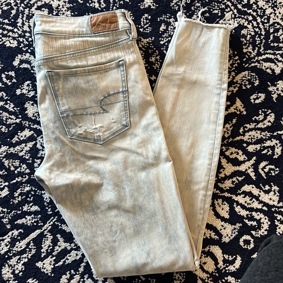 American Eagle 360 Next Level Stretch Acid Wash Jeggins - Picture 7 of 11